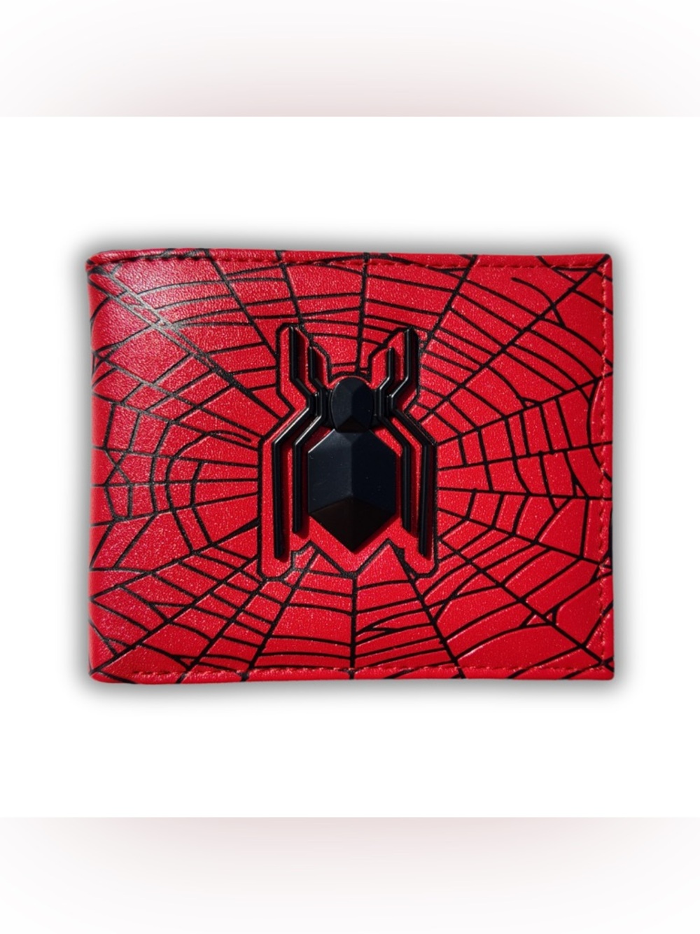 Spider-Man Wallet Bioworld Faux Leather 3D Patch – Marvel Slim Wallet